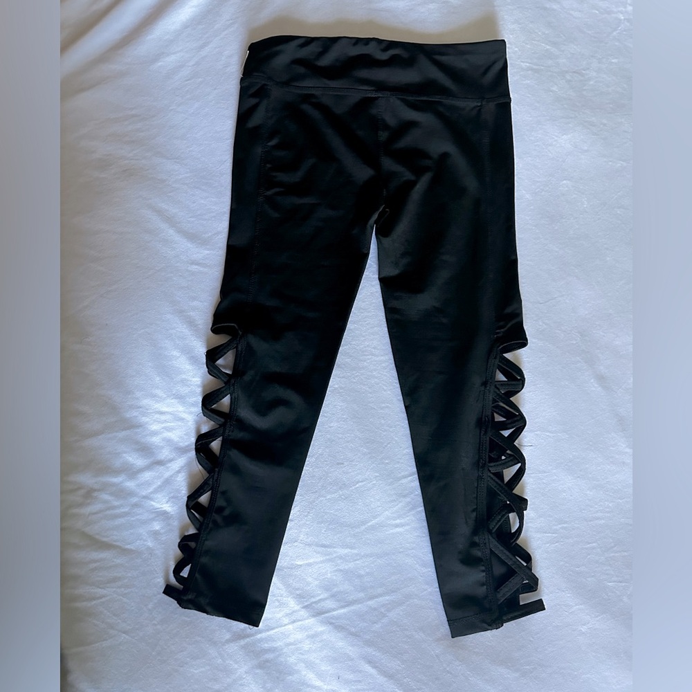 JGX Women Black Activewear Leggings Pants Size Medium - Picture 10 of 13